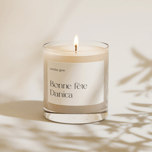 'Bonne Fête + Nom' Candle